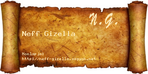 Neff Gizella névjegykártya