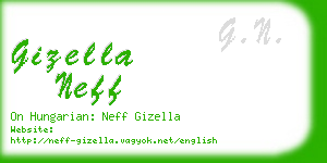 gizella neff business card
